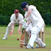 Ilkley’s Rob Spivey (batting) managed 31 for the hosts in their defeat to Rawdon