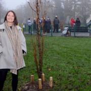 Katy Ashby from Dacres with new trees