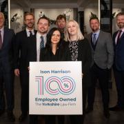 Pictured (L to R): Ison Harrison’s Richard Timperley (back left), Jonathan Wearing, Dominic Mackenzie (back centre), Richard Coulthard (front left), Sarah Laughey (front centre), Jenny Bland (front right) Gareth Naylor and James Thompson (back