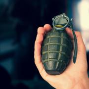 A hand grenade was found during the demolition of a property in Peel Place, Burley-in-Wharfedale
