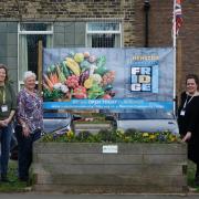 The Menston Community Fridge volunteers (left to right): Ella Sanderson, Jeni Rhodes, Heather Norreys, Laura Tully and Cathy Tully