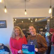 Pictured L-R: Ilkley BID coordinator Lisa Drake and Amy Metcalfe, of The New Brook Street Deli