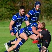 Ethan Heade tackling well at flanker