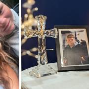 Maisie Tattersall pictured with Alfie Lewis, left, as tributes are paid to him after he was tragically killed in Horsforth