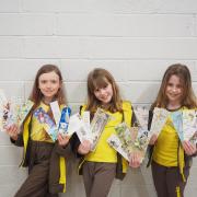1st Burley Brownies with some of the bookmarks which are being auctioned