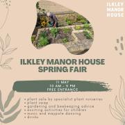 Ilkley Manor House’s Spring Fair  takes place on May 11