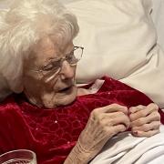 Kathleen Clement, 100, was presented with a replacement for the long-lost medal she received for her work during the war (Neath Port Talbot Council/PA)