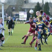 Phil Thommesen heads home the opening goal