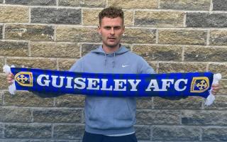 Jake Wright after signing for Guiseley